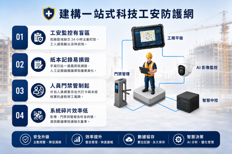 建構一站式科技工安防護網：智慧工地全面升級方案